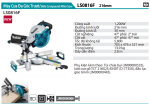 Makita LS0816F MÁY CƯA ĐA GÓC TRƯỢT(216MM) (chưa kèm pin sạc)