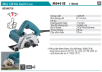 Makita M0401B MÁY CẮT ĐÁ/GẠCH(110MM)