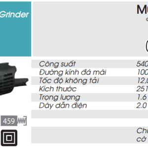 Makita M0910B MÁY MÀI GÓC(100MM/540W/CÔNG TẮC ĐUÔI)