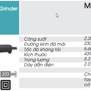 Makita M0921B MÁY MÀI GÓC(230MM/2200W/CÔNG TẮC BÓP)