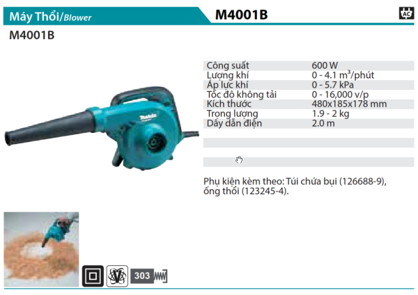 Makita M4001B MÁY THỔI