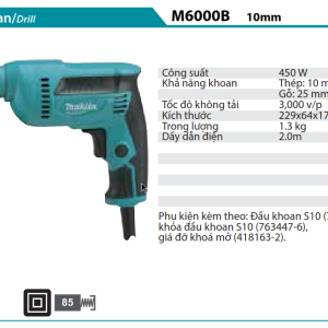 Makita M6000B MÁY KHOAN(10MM)