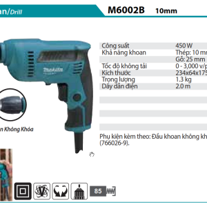 Makita M6002B MÁY KHOAN(10MM)