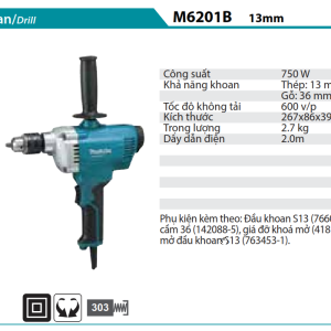 Makita M6201B MÁY KHOAN(13MM)