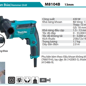 Makita M8104B MÁY KHOAN BÚA(13MM)