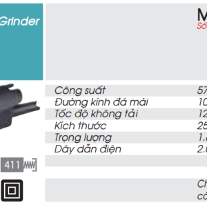 Makita M9504B MÁY MÀI GÓC(100MM/570W/CÔNG TẮC ĐUÔI)