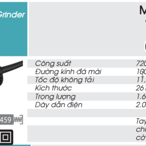 Makita M9506B MÁY MÀI GÓC(100MM/720W/CÔNG TẮC TRƯỢT)