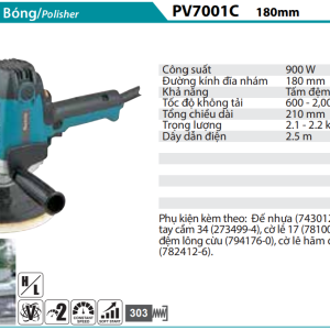 Makita PV7001C MÁY ĐÁNH BÓNG(180MM)