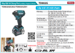 Makita TD002GD202 MÁY BẮT VÍT DÙNG PIN(BL)(40V MAX) (kèm 02 pin 2.5Ah +  1sạc)