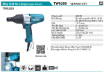 Makita TW0200 MÁY SIẾT BU LÔNG(12.7MM)