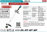 Makita UR017GZ MÁY CẮT CỎ DÙNG PIN(TAY CẦM VÒNG/BL)(40VMAX)