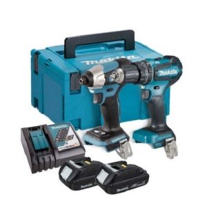 Makita DLX2406TX1 BỘ SẢN PHẨM(DTW300+DGA404+BL1850B*2)