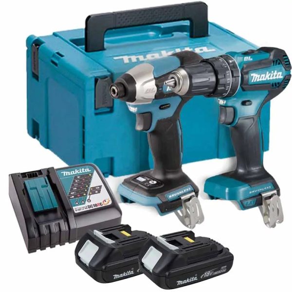 Makita DLX2414AJ BỘ SẢN PHẨM(DTD157+DHP487+BL1820B*2+sạc)